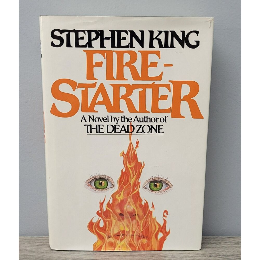 Firestarter Stephen King 1980 The Viking Press Black HC Novel with‎ Dust Jacket